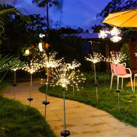 200LED Solar Firework String Light – Outdoor Waterproof Garden Light | 8 Lighting Modes