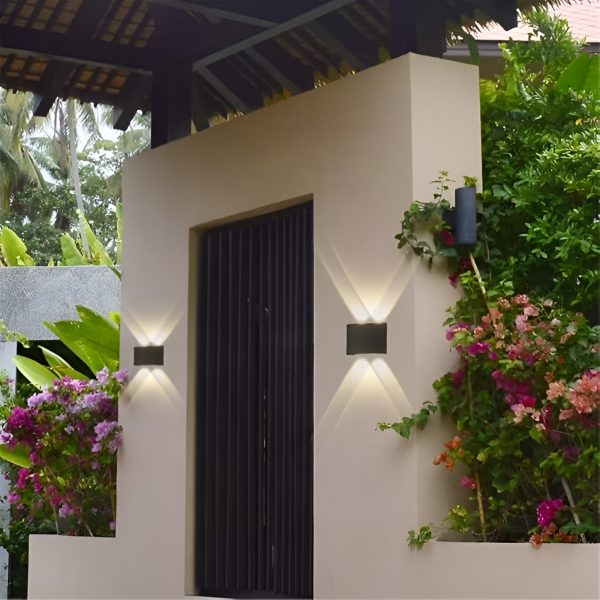 4-Way Waterproof LED Wall Light – 4W | Up & Down Adjustable Beam Outdoor Fancy Wall Lamp