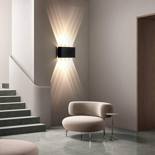 8-Way Outdoor Waterproof LED Wall Light – 8W Fancy Focus Light | IP65 Aluminium Up & Down Wall Lamp