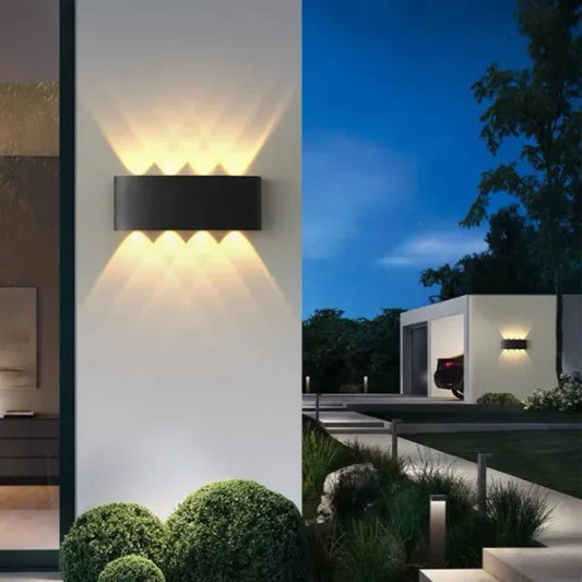 8-Way Outdoor Waterproof LED Wall Light – 8W Fancy Focus Light | IP65 Aluminium Up & Down Wall Lamp