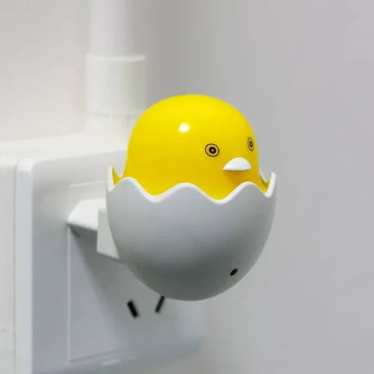 Automatic Little Yellow Duck Night Light – Plug-In LED Bedside Lamp