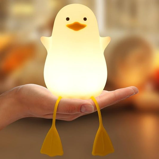 Duck Night Light – Cute, Soft & Rechargeable Silicone Lamp