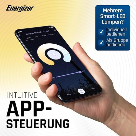 Energizer Smart LED Multicolor WiFi Bulb – 5.5W | App & Voice Control | E14 Holder