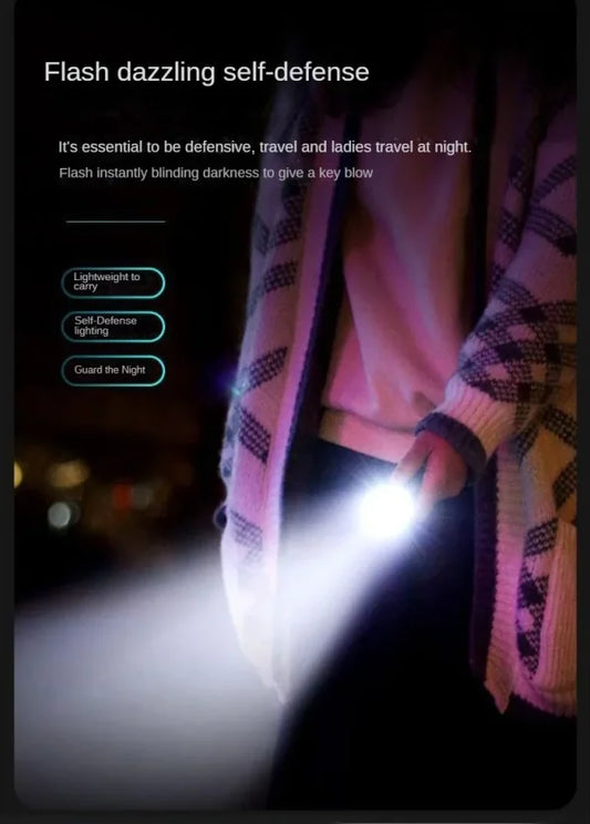 Mini Super Power Flashlight – USB Rechargeable & Waterproof