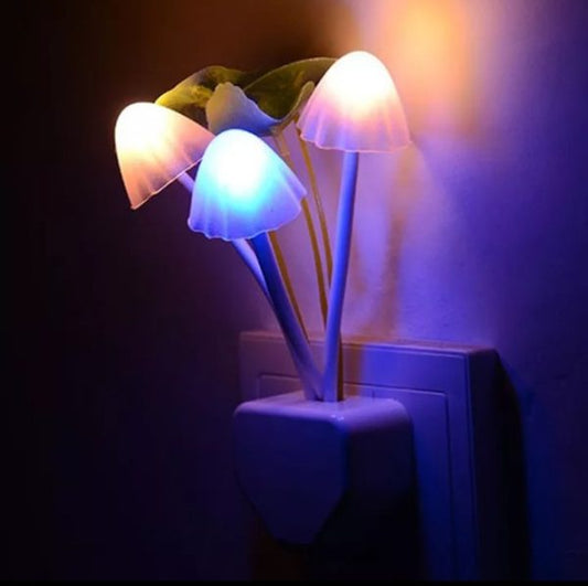 Mushroom Sensor LED Night Light – Color Changing Flower Lamp