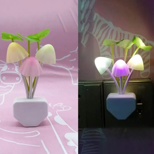 Mushroom Sensor LED Night Light – Color Changing Flower Lamp