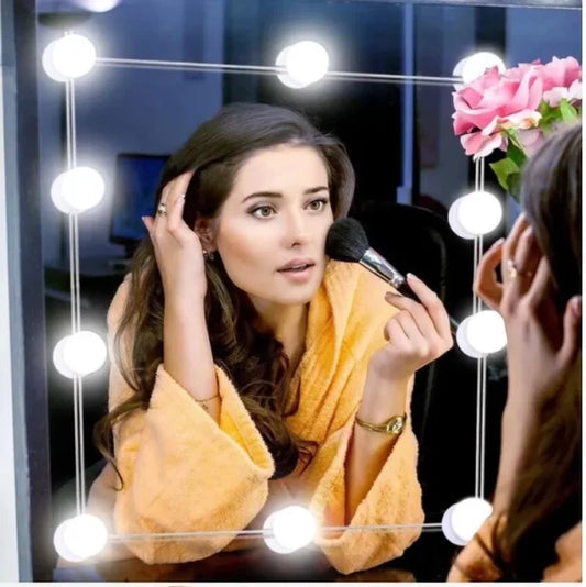 Vanity Mirror Fill Light – 3 Colors Adjustable LED Bulbs | USB Powered Makeup Light String